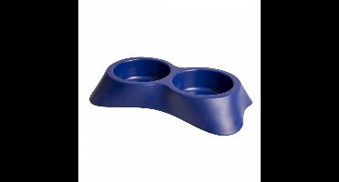 Duvoplus - Voerbak - Hond - Eetpot Nuvola Doppia 2 20x35x6cm/300ml Night Blue - 1st