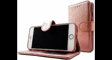 HEM hoesje geschikt voor Apple iPhone X / XS - Rose Gold Leren Portemonnee Hoesje - Lederen Wallet Case TPU meegekleurde binnenkant- Book Case - Flip Cover - Boek - 360º beschermend Telefoonhoesje