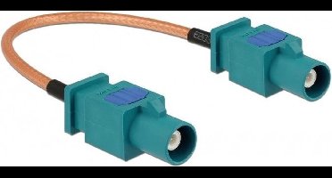 Fakra Z (m) - Fakra Z (m) antenne kabel - RG316 - 50 Ohm / transparant - 0,15 meter