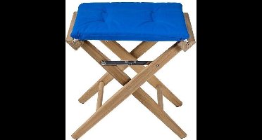 Regisseurskruk DeLuxe met Kobalt Blauwe Kussenset