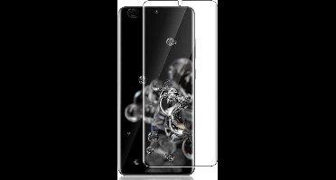 Screenprotector geschikt voor Samsung S20 Ultra - Full Glas PET Folie Screen Protector