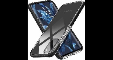 Hoesje Geschikt Voor Samsung Galaxy S20 Anti Shock Hoesje - Zwart & Transparant