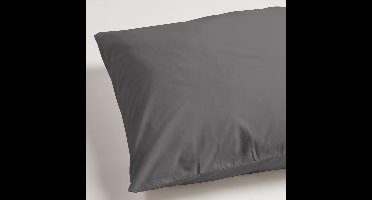 Ambiante Percaline Kussenslopen - 60x70 cm - set van 2 - Antraciet