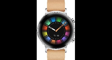 Huawei Watch GT 2 - Smartwatch dames -  Lederen band - 42 mm - Khaki