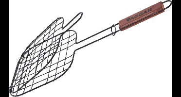 Vaggan Hamburgergrill Zwart Staal Barbecue 49 X 21 X 21 Cm