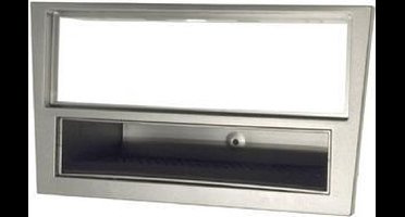 2-DIN frame met bakje Opel Agila CorsaMeriva zilvergrijs