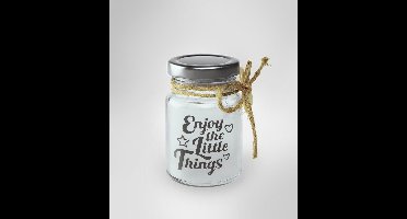 Paper Dreams Decoratielicht Enjoy Things 5 X 8,5 Cm Glas Wit