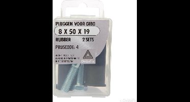 Gipsbetonplug met bout en ring 8x50mm