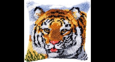 Vervaco - Knoopkussen kit - Tijger - PN-0014132 - Borduren - Borduurpakket - Borduurpakket volwassenen - Borduurpakket kind