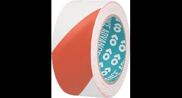 Advance AT8H PVC Markering tape 50mm x 33m Rood/Wit