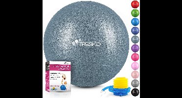 Fitnessbal met pomp - diameter 55 cm - Grey-Blue