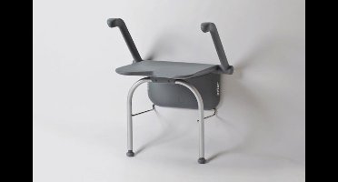 Relax douchezitting - met armsteunen en steunpoten-volcan grey - Etac