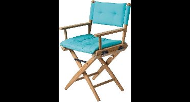 Regisseursstoel Teak DeLuxe met Smaragd kussenset