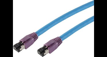 S-Impuls Premium S/FTP CAT8.1 40 Gigabit netwerkkabel / blauw - LSZH - 0,25 meter