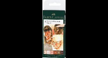 Faber-Castell brushpen - tekenstift - Pitt Artist Pen - 6-delig Porter - FC-167167