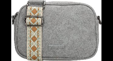 Beagles Malaga Schoudertas - Crossbody - Trendy Schouderband - Verstelbaar - Afneembaar - Praktisch - Dames Tas - Lichtblauw