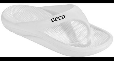 BECO teenslippers Easy - unisex - wit - maat 41-42