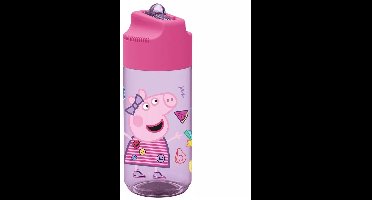 Peppa Pig drinkfles, Peppa Pig fles, Drinkfles, Kunststof fles, Peppa Pig, Peppa Pig Hydro plastic bottle 430 ml