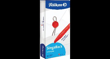 Pelikan zegellak 60/10 - Doos van 10 stuks - Rood