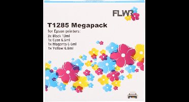 FLWR - Cartridges / Epson T1281/2/3/4 Megapack / / Geschikt voor Epson