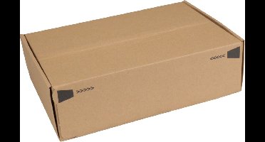 SendProof® Postpakketdoos | golfkarton | 305x210x91mm | bruin | 20 stuks