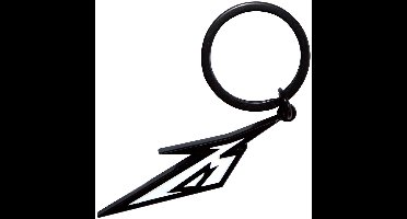 Metallica - M Logo Sleutelhanger - Zwart/Wit