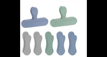 Excellent Houseware - Set van 7 Sluitclips - Multikleur - 6,5 cm & 9 cm