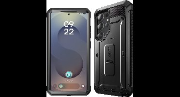 Supcase UB Pro hoesje geschikt voor Samsung Galaxy S25 Ultra - Met en zonder screen protector - Zwart