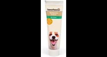 beeztees - tandpasta voor honden - mintflavour - - 100 gr - voorkomt tazndplaque- tandsteen - vermijdt slechte adem