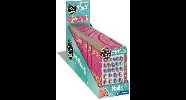 Clementoni - Cazy Chic - Press & Go Nails - Kunstnagels - Pop-art - vanaf 6 jaar