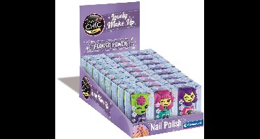 Clementoni - Crazy Chic - Lovely Nagellak - Flower Power - Make-up voor kinderen - vanaf 6 jaar