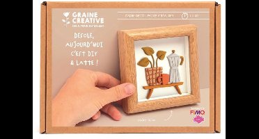 Graine Creative miniatuur speelgoed Fimo koffiezetapparaat frame kit.