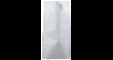 Kadozakje Wit Glans | 7x13cm 50 stuks | 80gr glanzend wit