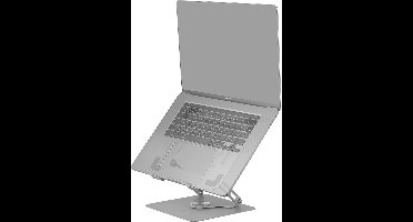 Ergonomische Laptop en Tablet Stand tot 17" - Verstelbare Hoogte, Kanteling en 360º Rotatie - Draagbaar en Opvouwbaar Design