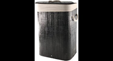 HIT Bamboe Wasmand - 30 x 40 x 57cm - Zwart