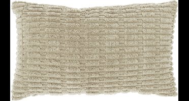 CEDRO sierkussen - 30x50 cm - Ribmotief - Chateau Grey