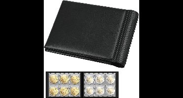 ApexArte® Muntenalbum - Munten Verzamelmap - Zwart