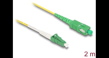 Delock Cable Optical Fibre LC-APC to SC-APC Simplex Singlemode OS2 2 m
