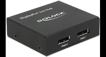 DeLOCK 87691 video splitter DisplayPort 2x DisplayPort