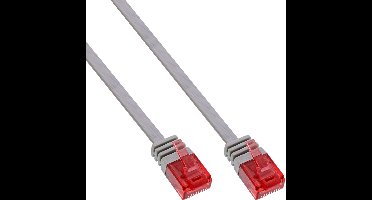 InLine UTP platte patchkabel CAT6 grijs 1,5m