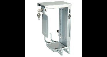 ROLINE Mini PC houder, afsluitbaar, zilver