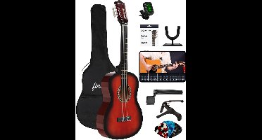 Finesse Akoestische Gitaar - met Videocursus - Nylon Snaren - Klassieke Gitaar - Gitaar Kind & Volwassenen