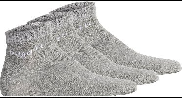 Bugatti Sneaker Sokken Katoen (3 paar) Grijs maat 39-42