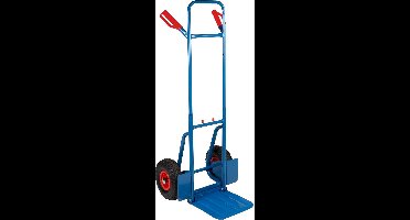 Toolland Steekwagen, inklapbaar, transportwagen, opvouwbare handkar, platformwagen, transporthulp, steekkar, laadvlak inklapbaar, staal, blauw, draagkracht max. 150 kg