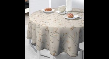 BONITA - Tafelzeil - 160 cm rond - A44/08 - Canadian Poplar - Met bies