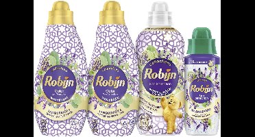Robijn - Spa Sensation - 4 stuks - 2x wasmiddel + 1 wasverzachter + 1 wasparfum - Voordeelverpakking