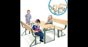 ApexArte® Biertafel met Banken - Picknick Tafel Met Bankjes - Campingtafel inklapbaar