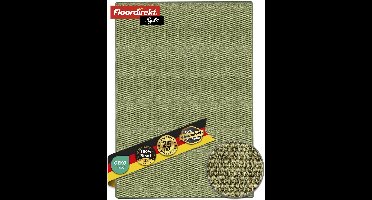 FLOORDIREKT Tapijt op Maat Gemaakt Sylt - Gemaakt van Sisal - Brug voor Binnenruimtes - Modern Woonvloerkleed - Groen - 100 x 400 cm