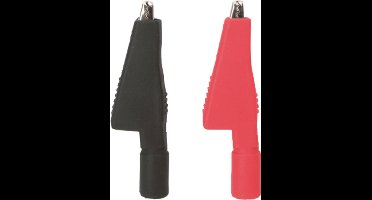 Testboy Krokoklemmensatz (schwarz / rot) Krokodillenklemmenset Zwart, Rood 1 set(s)