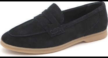 Marco Tozzi Dames Instapper/Loafer - 24603-605 Donkerblauw - Maat 40